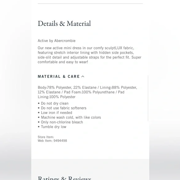 NWOT Abercrombie YPB SculptLUX Mini Dress Romper 🖤 - Picture 8 of 11
